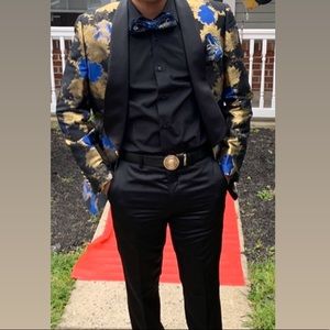 Prom jacket with pants, shirt,and tie.